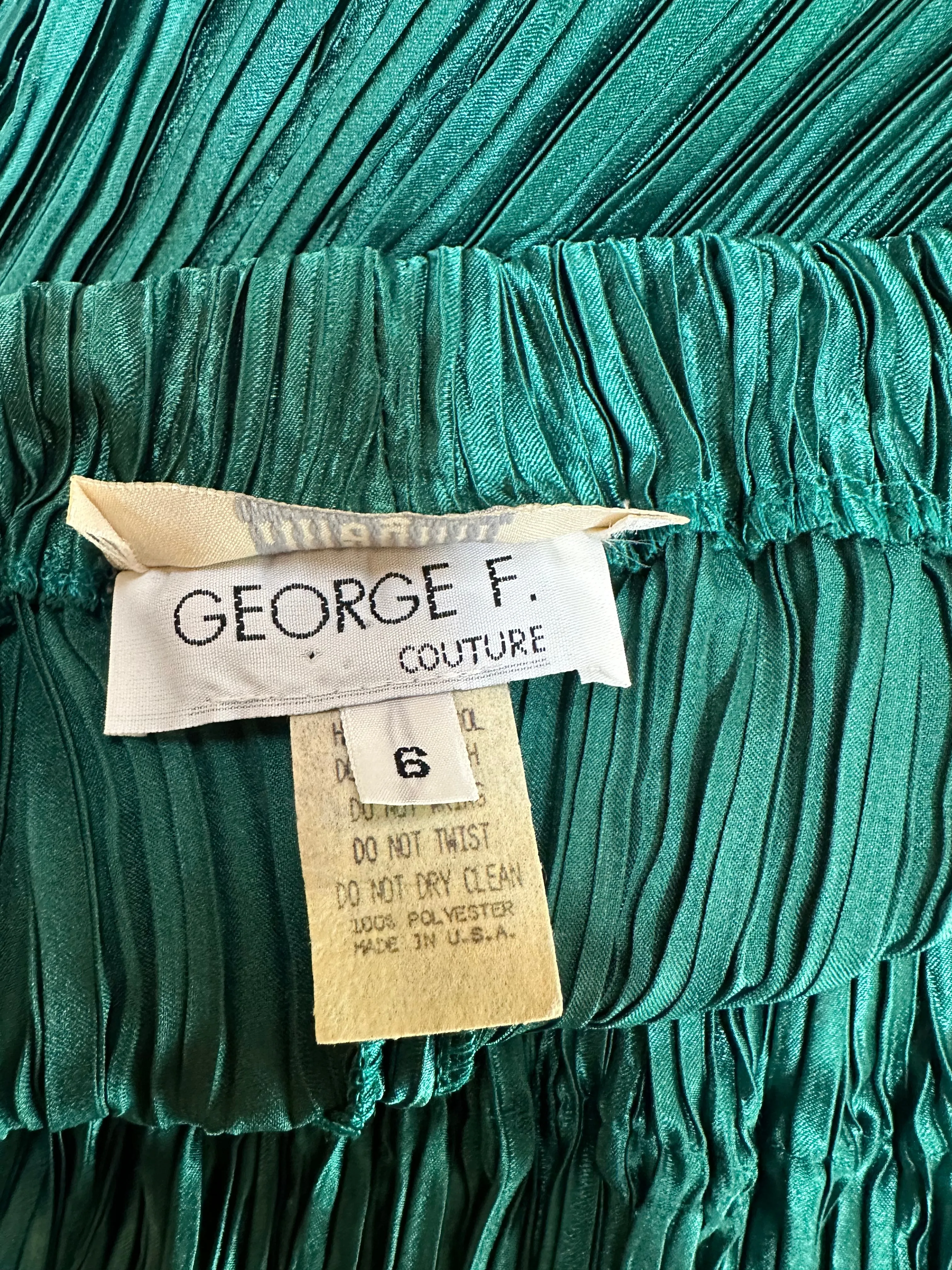 George F. Couture Plisse Skirt
