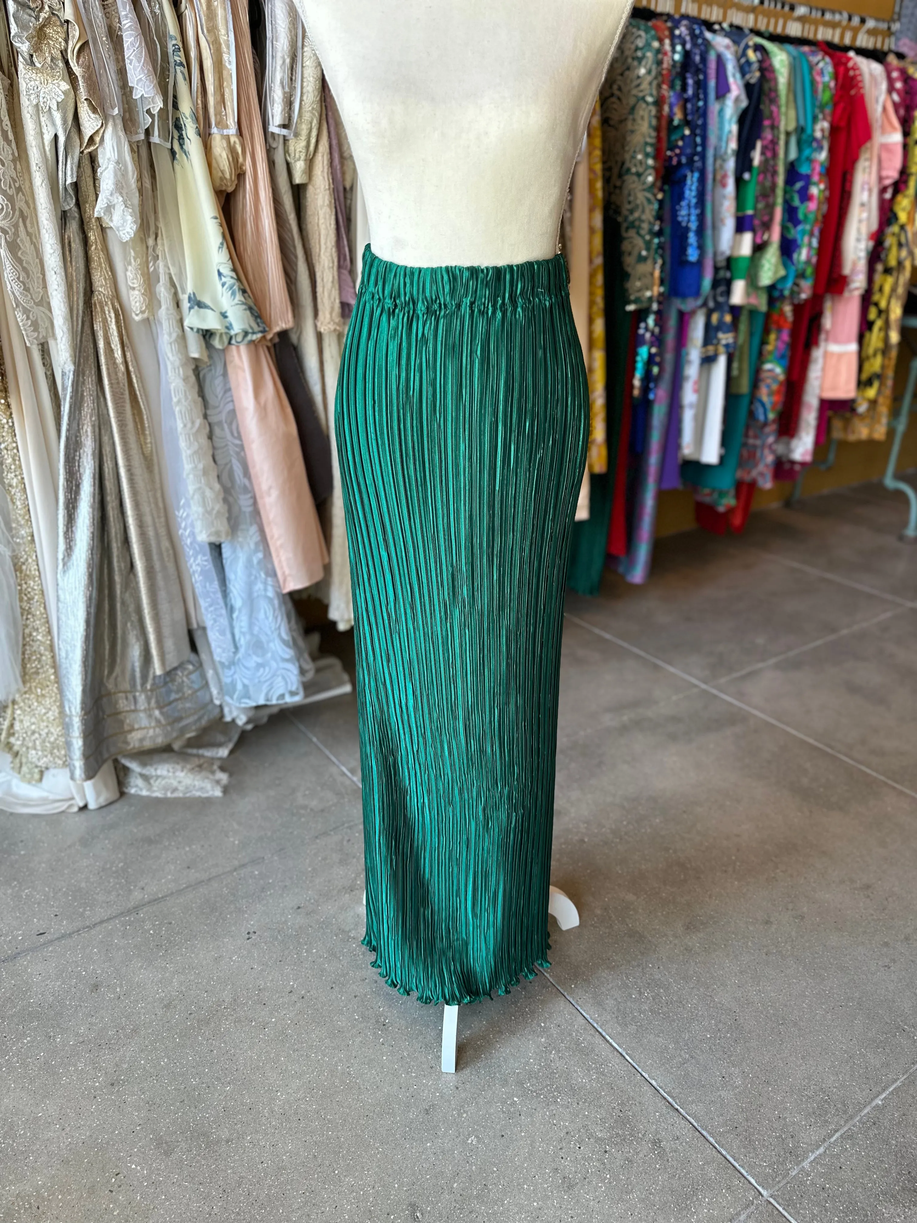 George F. Couture Plisse Skirt