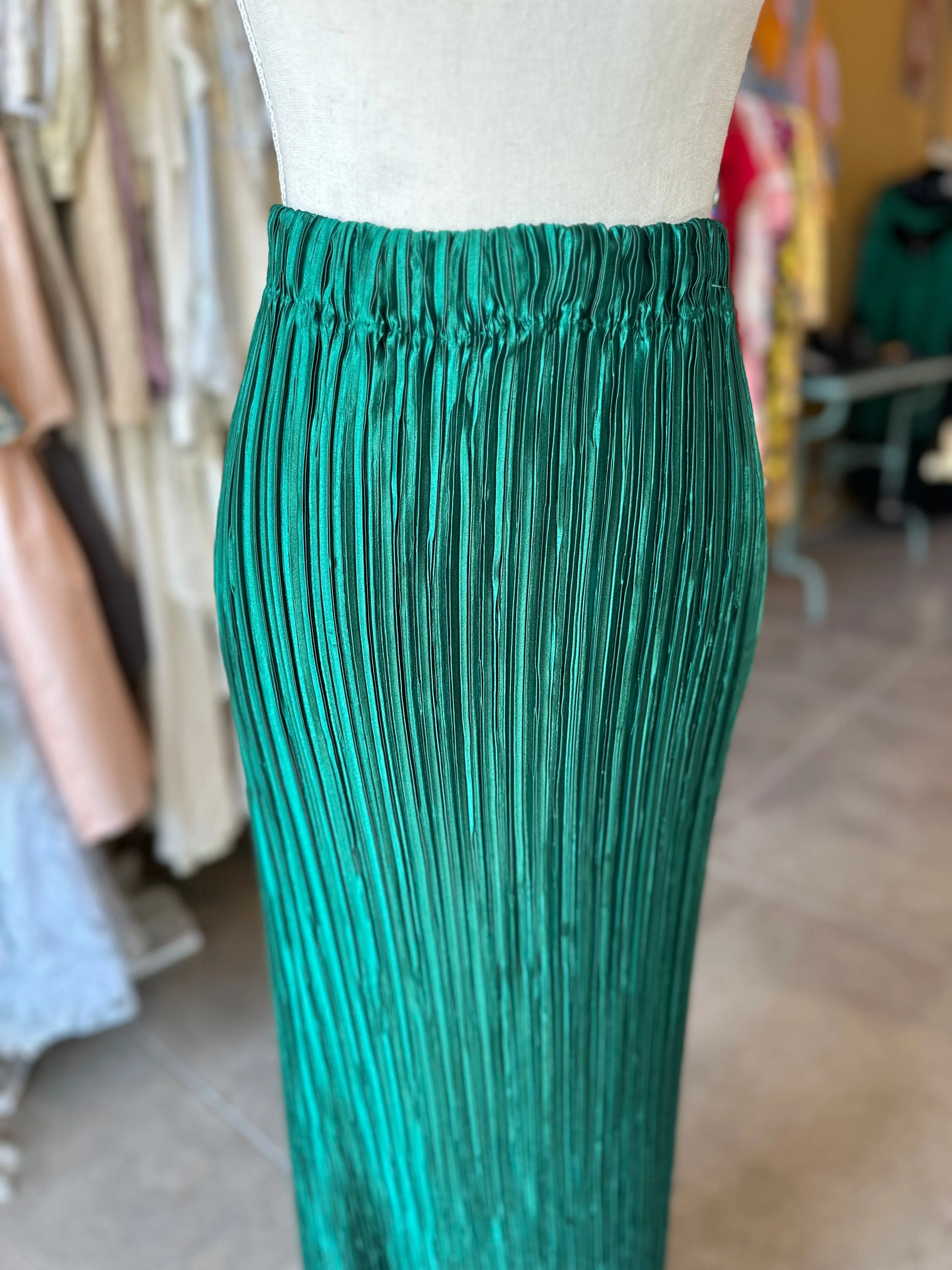 George F. Couture Plisse Skirt