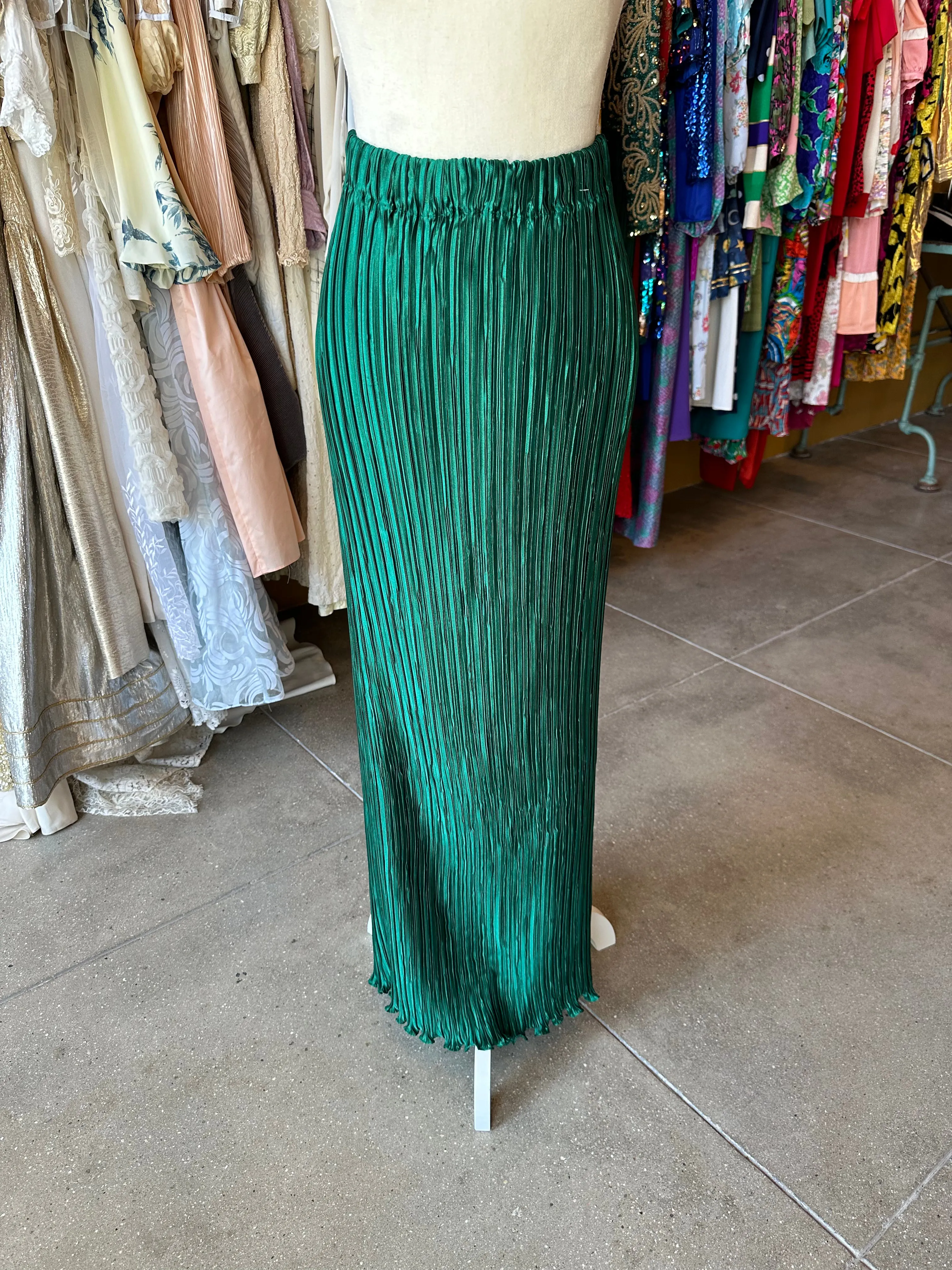 George F. Couture Plisse Skirt