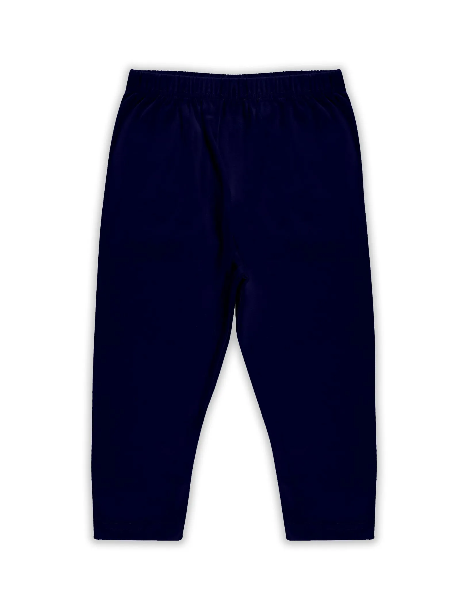 Girls Solid Capri Legging Pack of 2