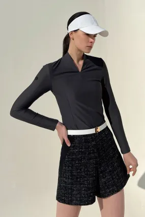 Golf Tweed Shorts_Black