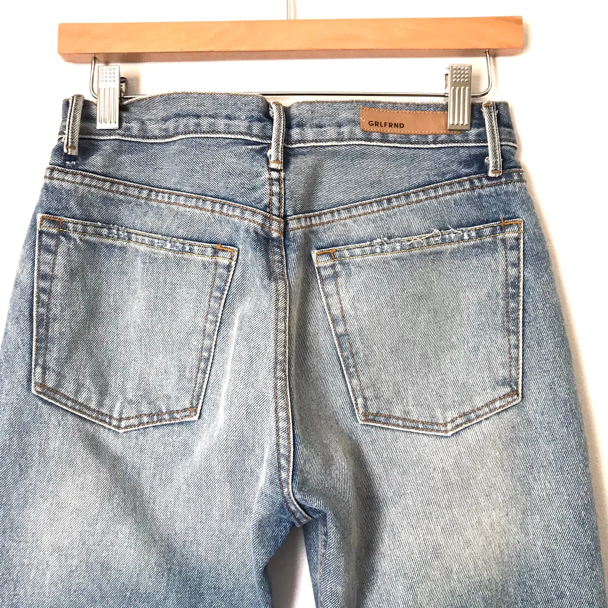 GRLFRND Karolina Distressed Jeans- Size 26 (Inseam 28.5”) see notes