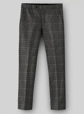 Harris Tweed Dark Gray Check Pants