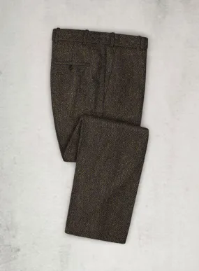 Harris Tweed Melange Brown Pants
