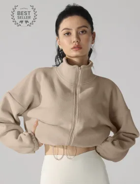 High Neck Fleece Jacket