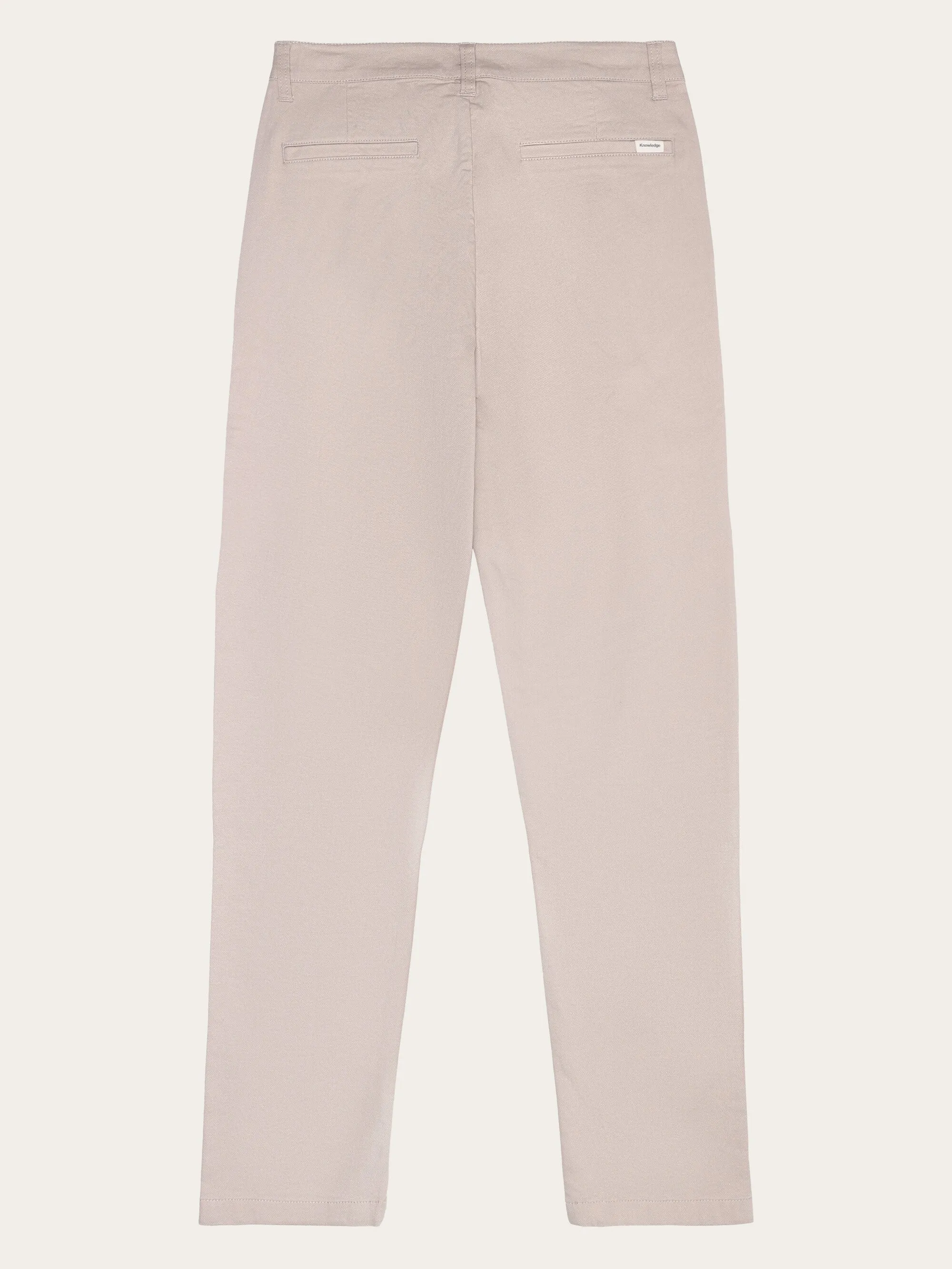 IRIS mom mid-rise canvas pique chino - GOTS/Vegan - Light feather gray