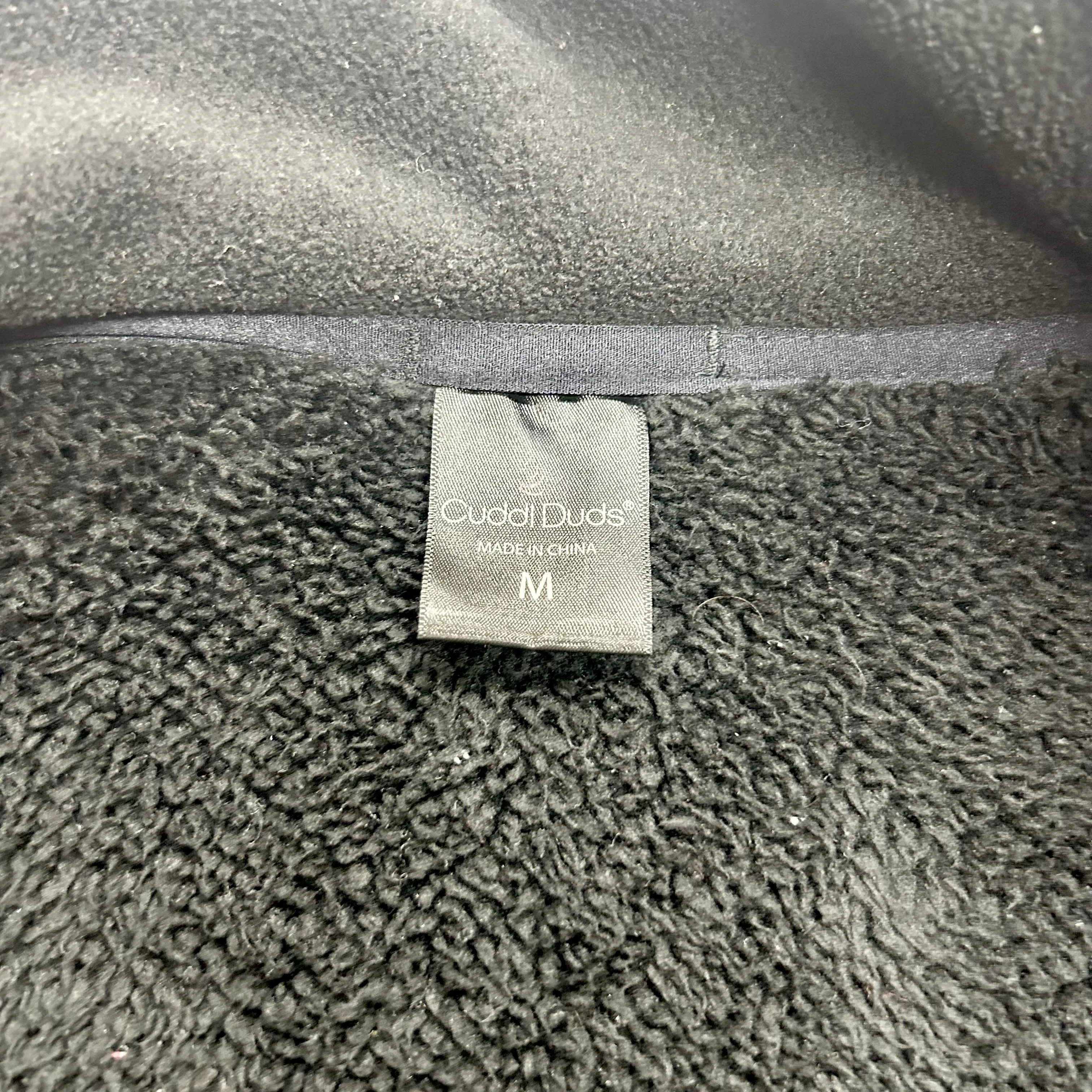 Jacket Fleece By Cuddl Duds In Black, Size: M