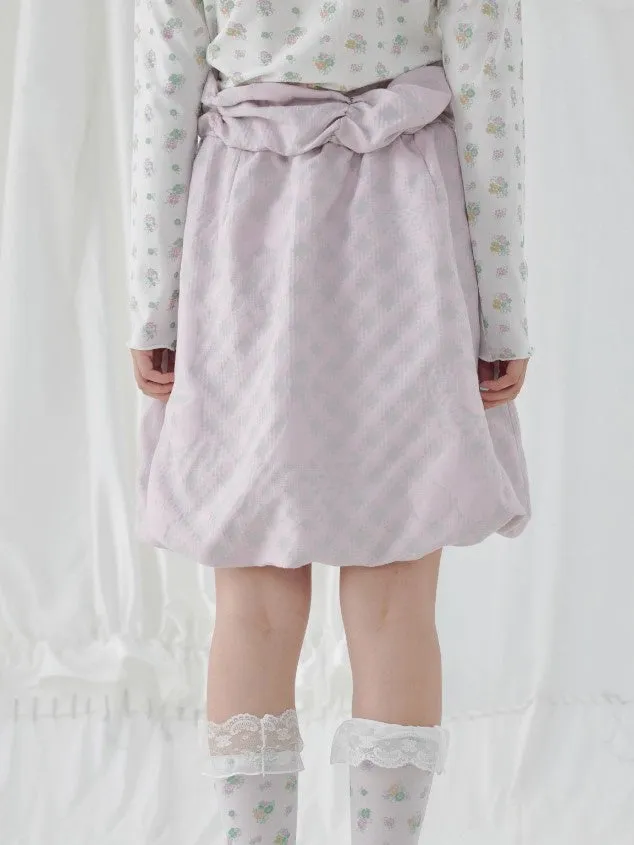 Jacquard Tea Cup Pocket Balloon Skirt