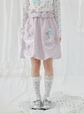 Jacquard Tea Cup Pocket Balloon Skirt