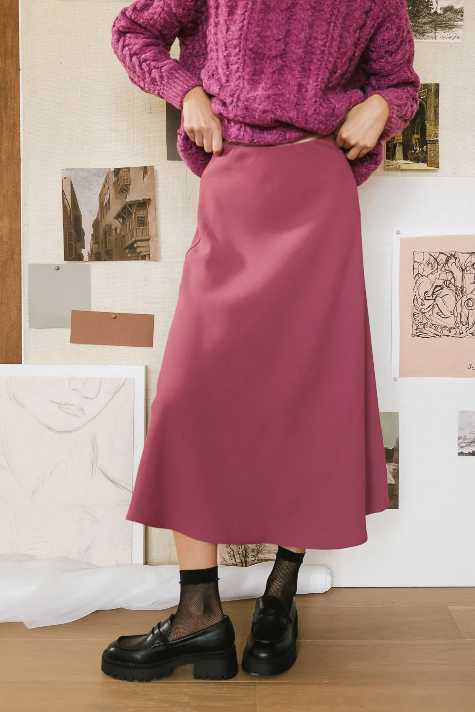 Kamila Skirt in Mauve - FINAL SALE
