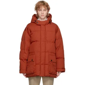 Kenzo Orange Down Techno Long Parka