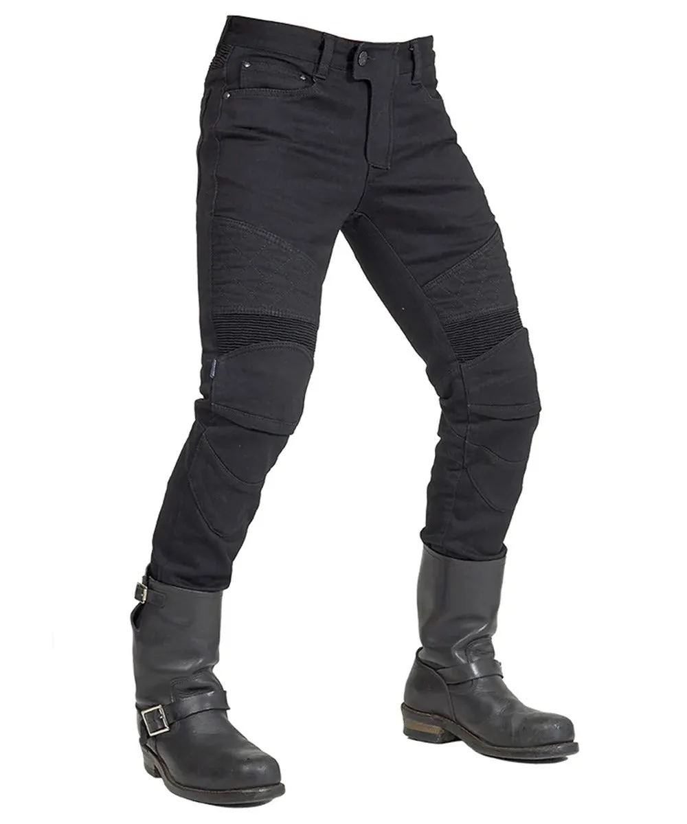Kevlar Motorcycle Jeans Armoured MK-4 - Jet Black
