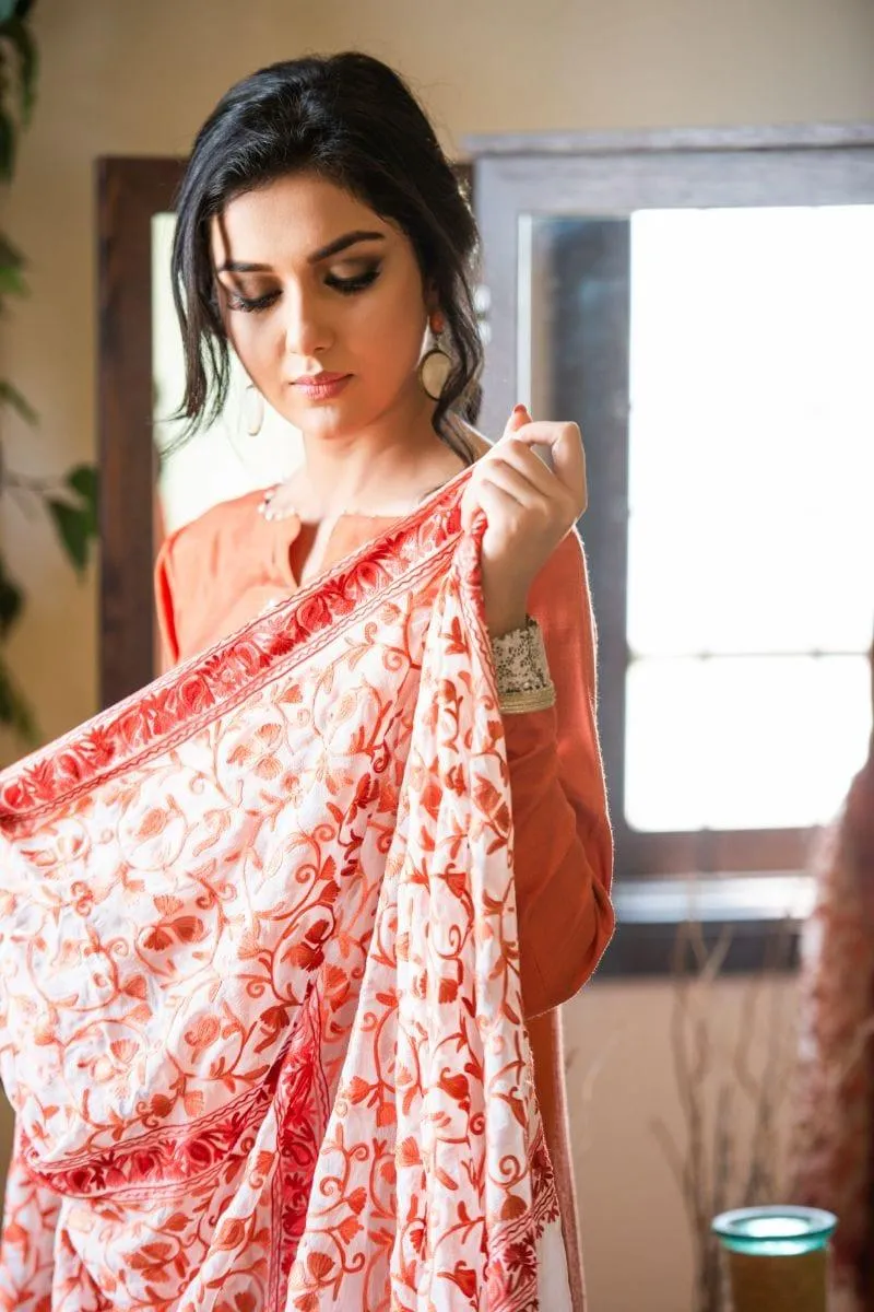Kuli Jume - Dasy Coral - Rust - Silk - 3 Piece