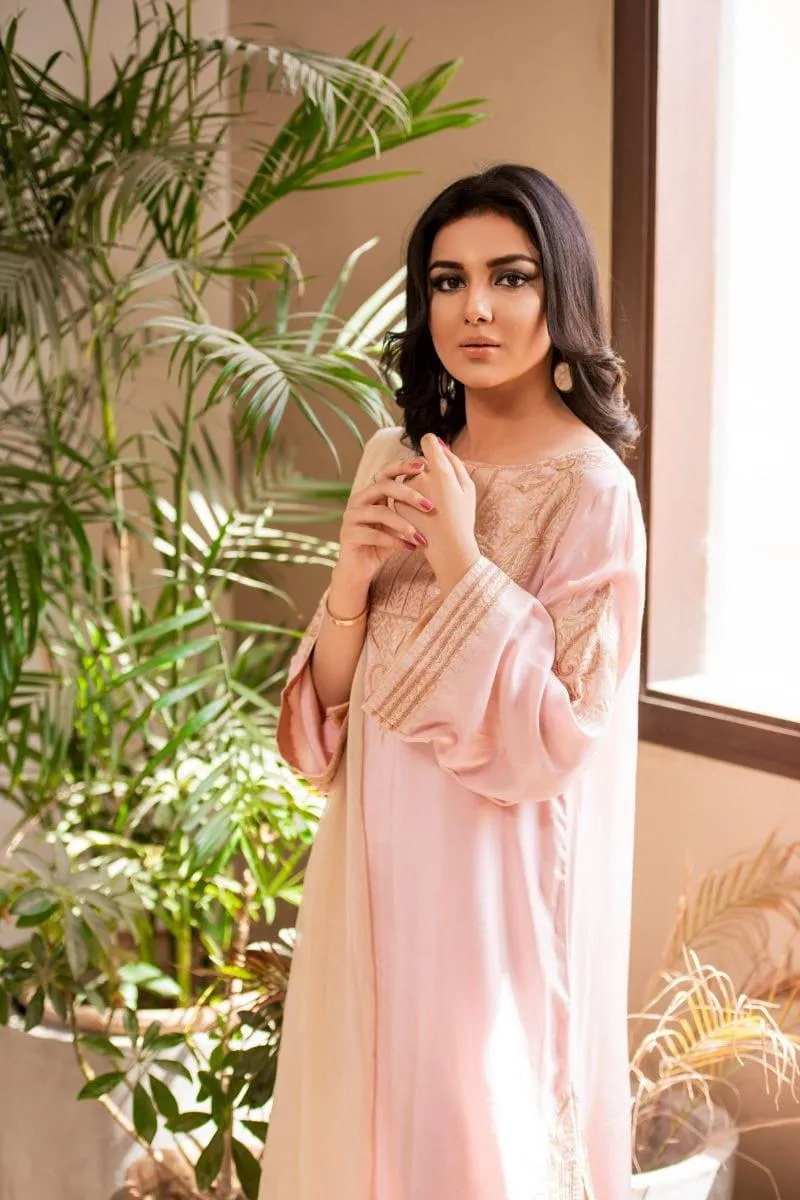 Kuli Jume - Fondo Rosa De Flores - Tea Pink - Silk - 3 Piece
