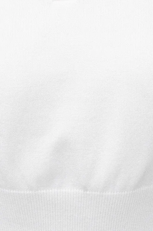 Lemon Meringue Collared Neck Sleeveless Top - Yellow or Off White