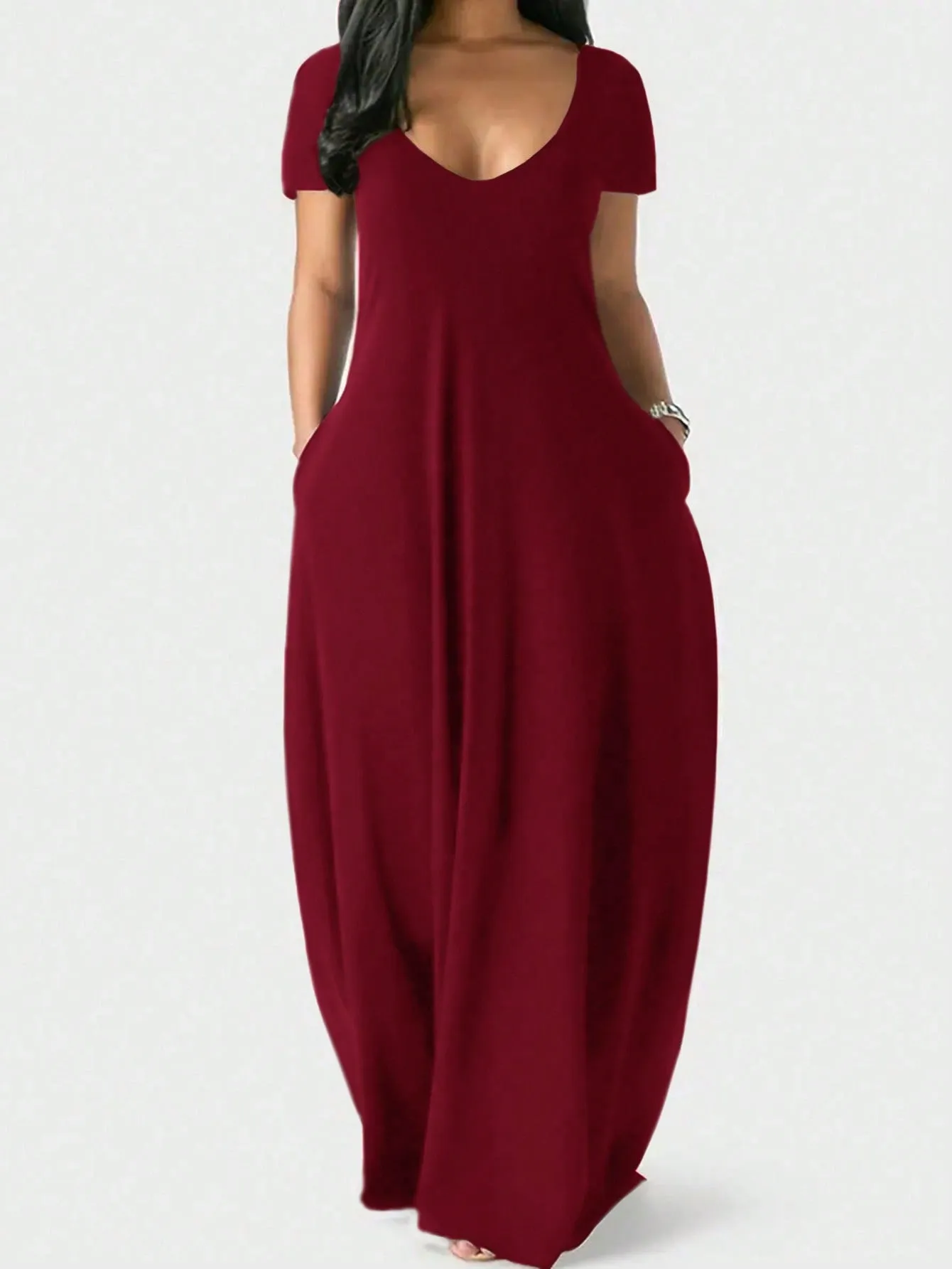 LUNE Short Sleeve Dress With Hidden Pocket