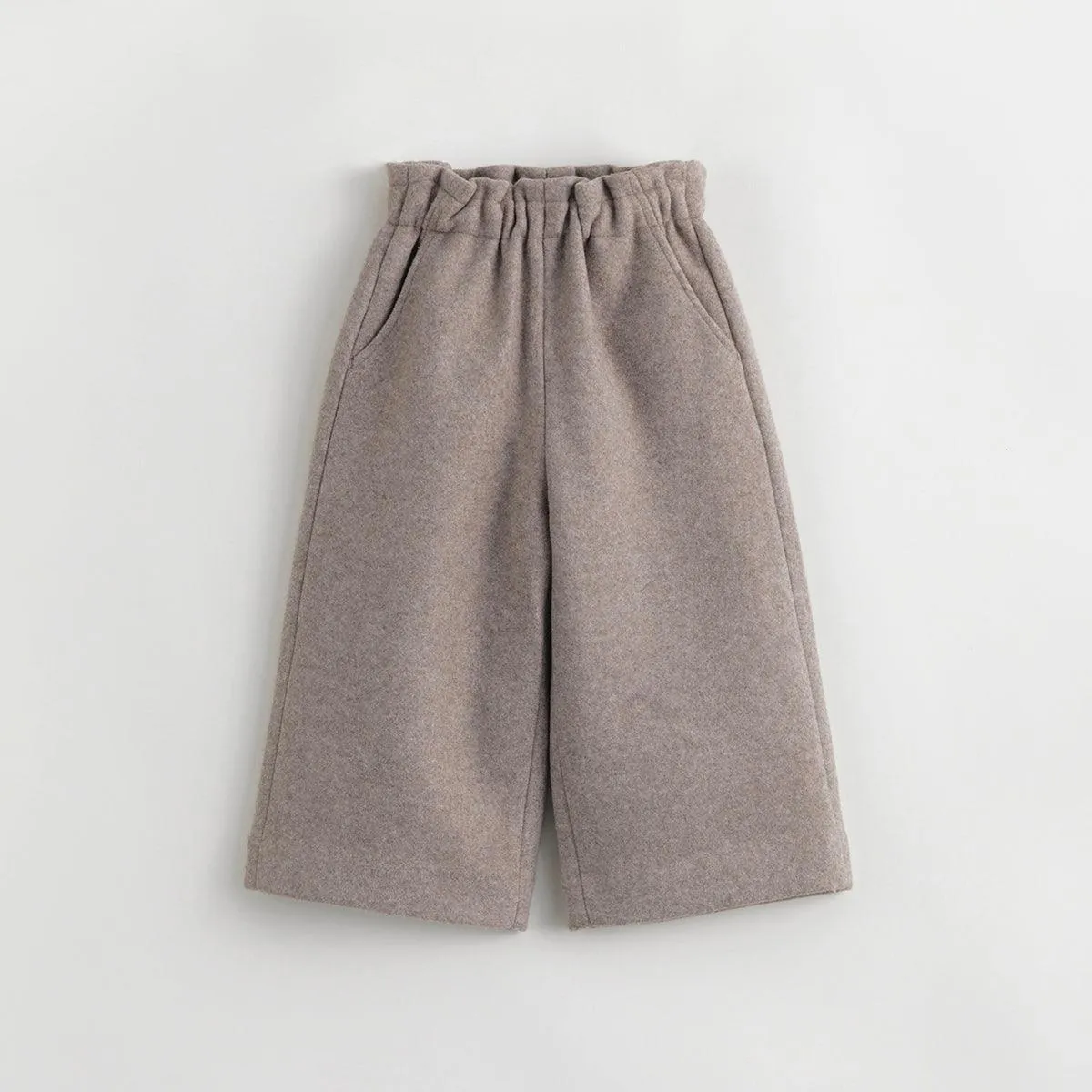 MARC & JANIE Girls Lace Waist Tweed Wide Leg Pants  232019