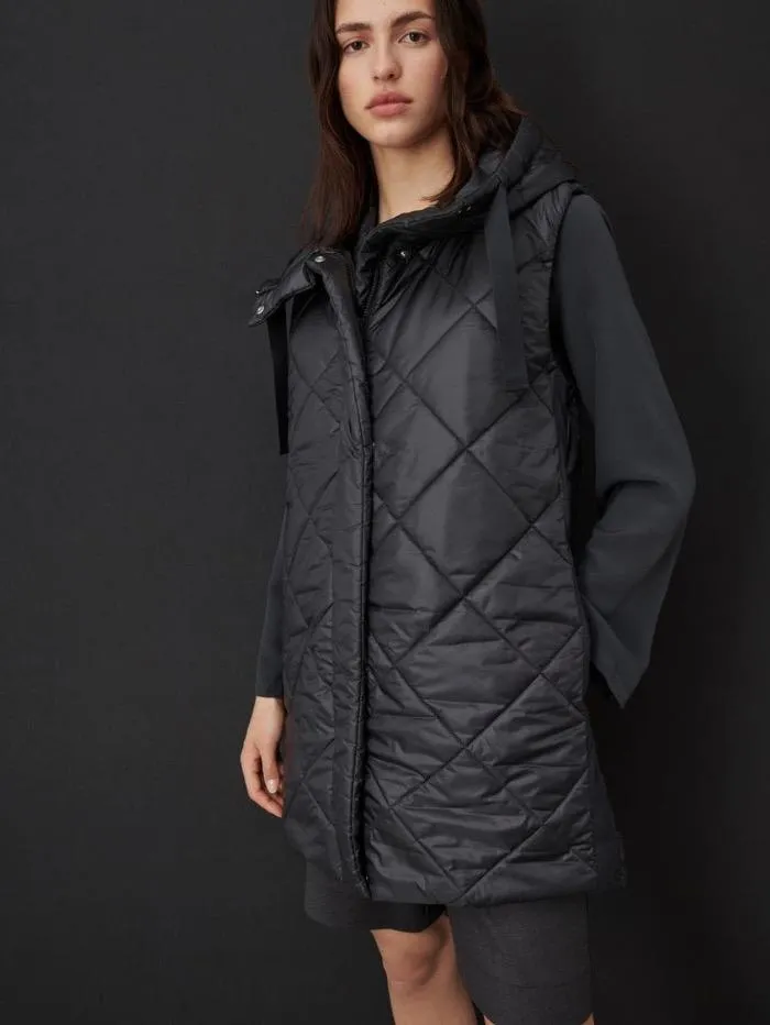 Marella LODI Padded Charcoal Gilet 32960119 004