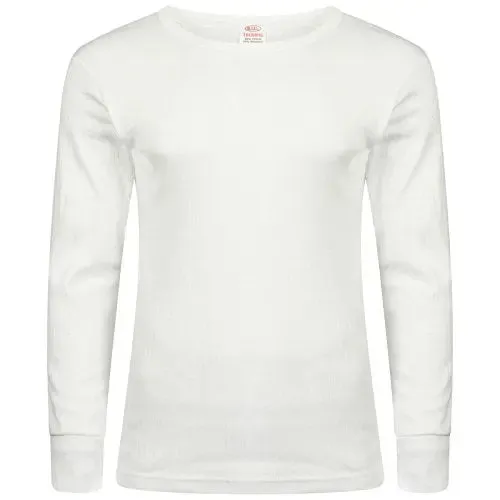 Men's Extreme Hot Thermal Underwear Long Sleeve Vest Winter & Ski Wear Size S-XXL (Medium, White)