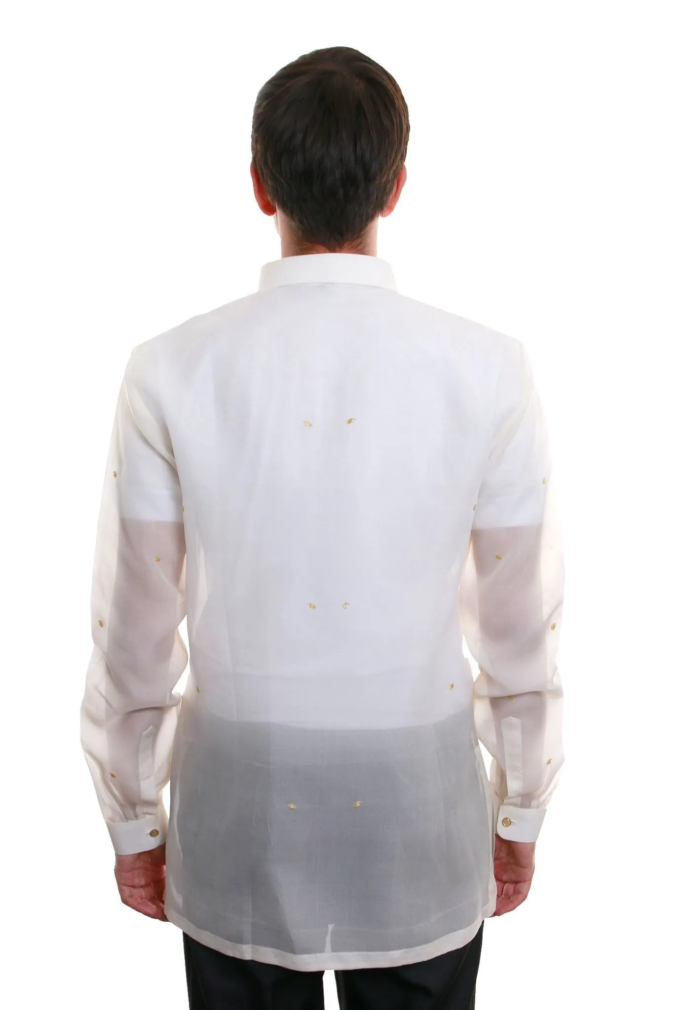 MJ18 - Jusi Barong Tagalog Full-Open Gold