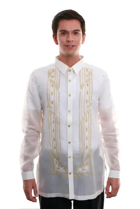 MJ18 - Jusi Barong Tagalog Full-Open Gold