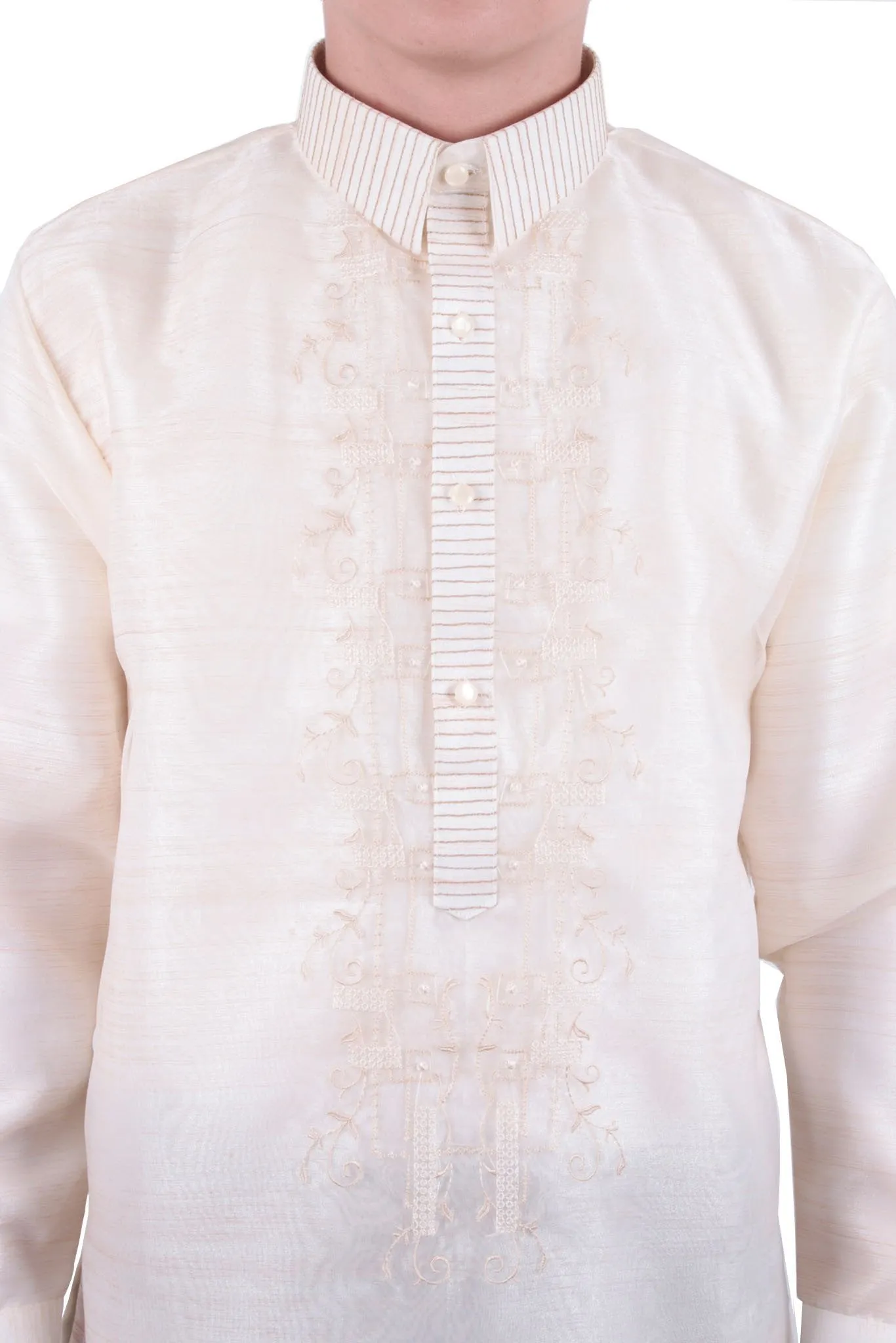 MO21 - MADE-TO-ORDER - Organza Pina Barong Tagalog with Lining