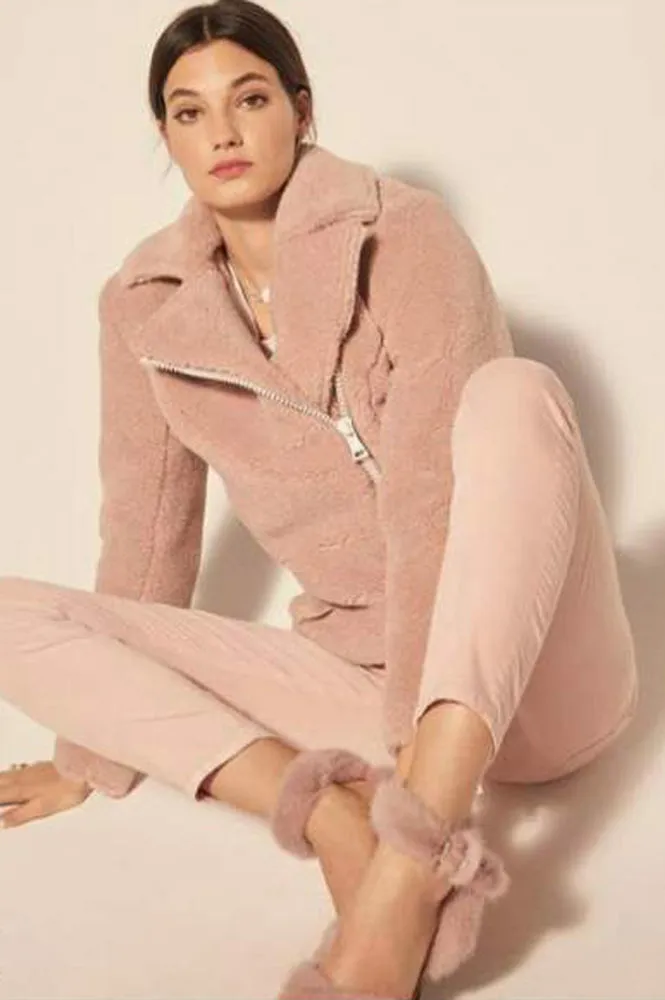 MOLLY RIDER JACKET (Dusty Pink)- VJ1970