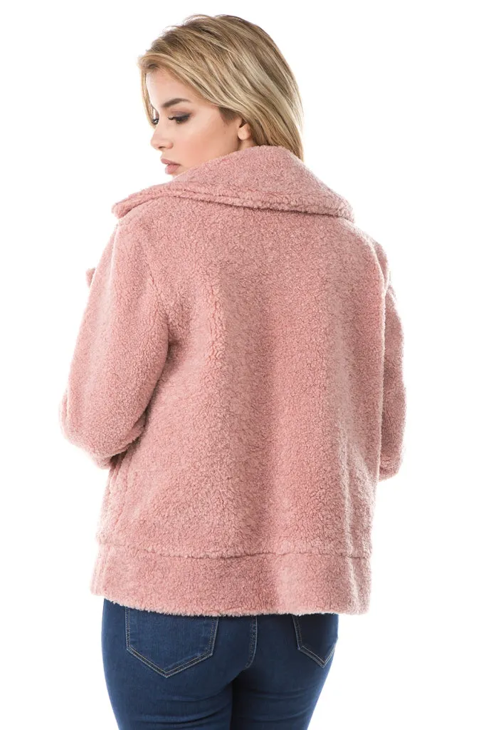 MOLLY RIDER JACKET (Dusty Pink)- VJ1970