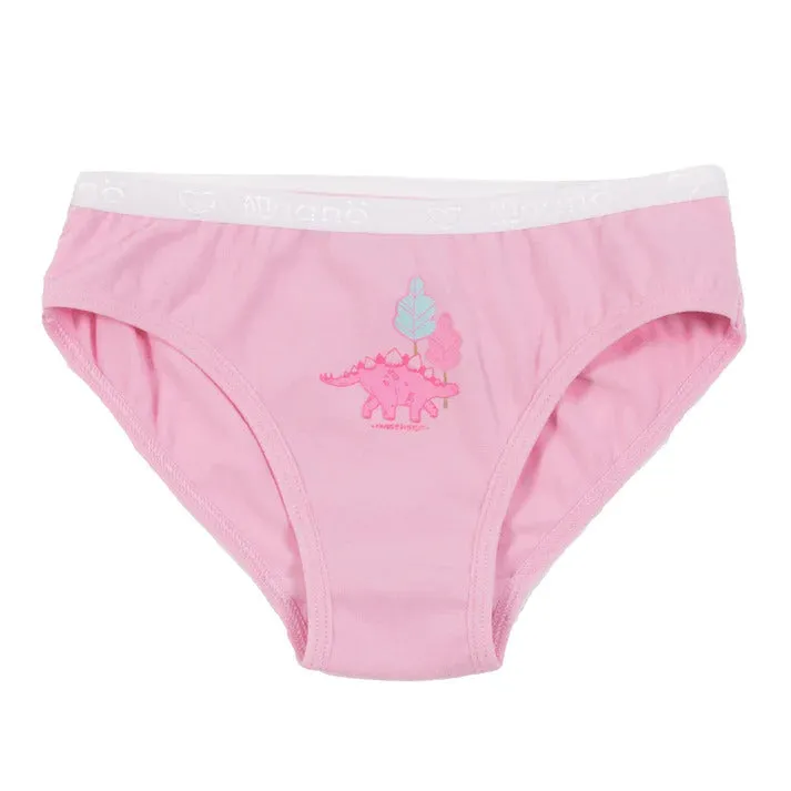 Nano Girls' 3 Pack Dinos Panties - Pink