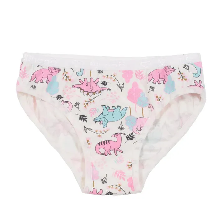 Nano Girls' 3 Pack Dinos Panties - Pink