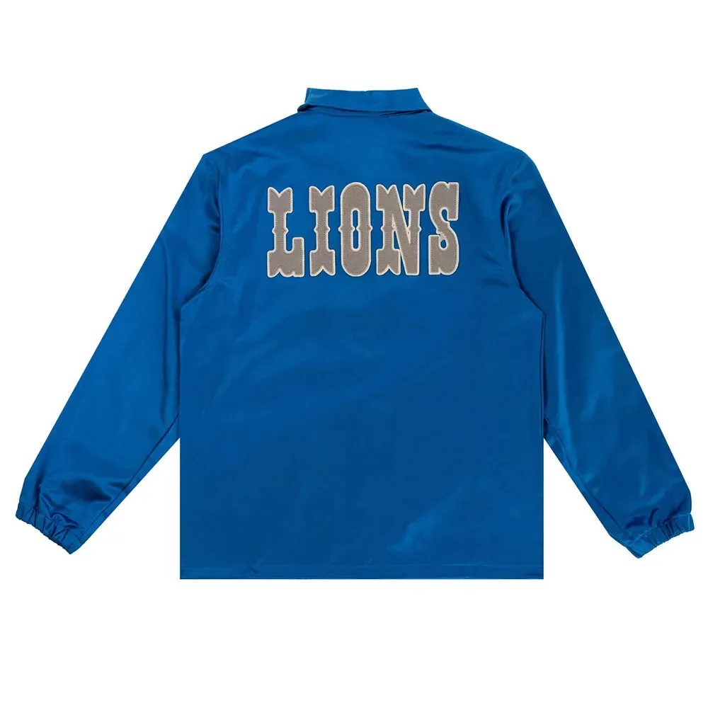 NFL Detroit Lions Satin Jacket Men and Women