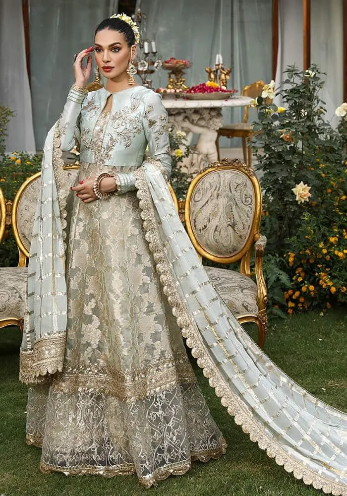 Nilofer Shahid - Bourgeoisie' legacy - Embroidered Peshwas - 3 Piece