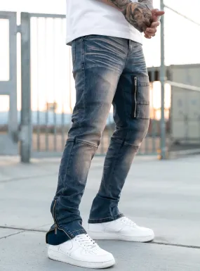 Ocean Fire Stacked Jeans
