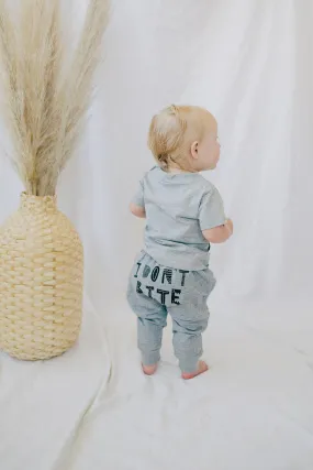 Organic Cotton Lightweight Terry Graphic Pants