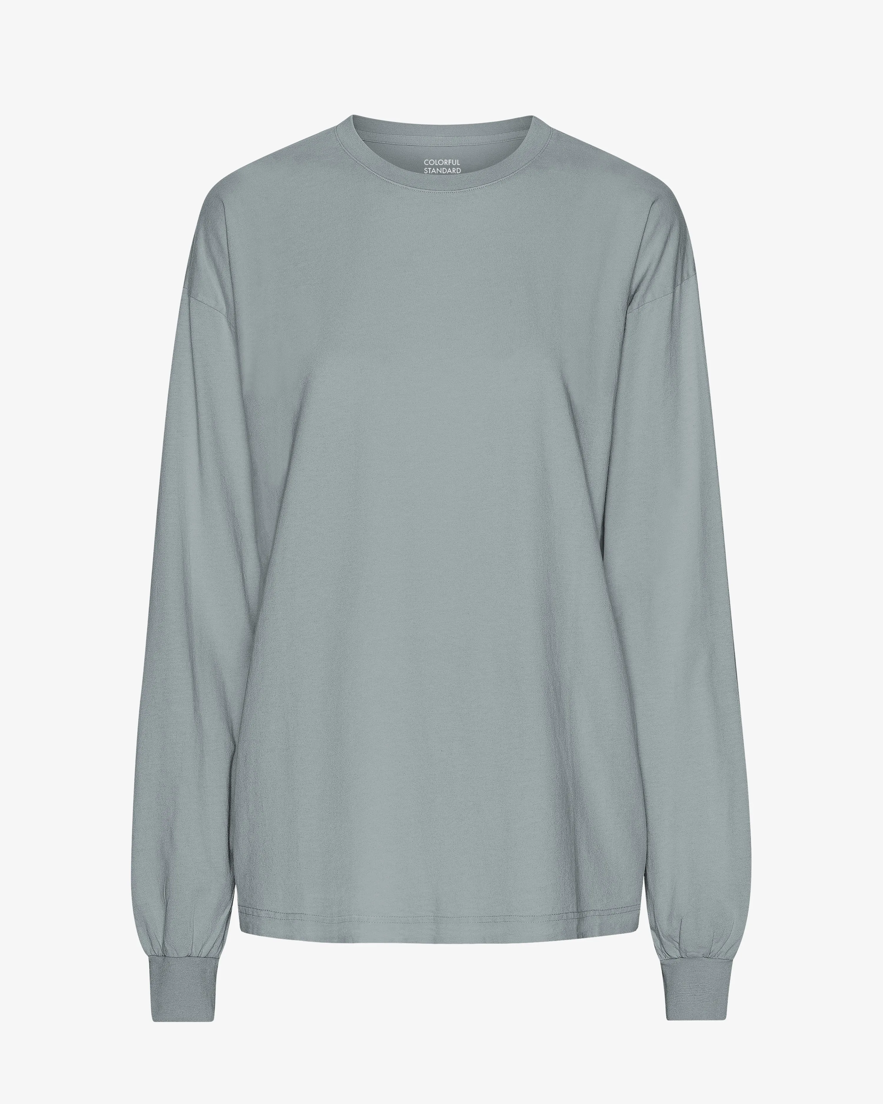 Oversized Organic LS T-Shirt - Steel Blue