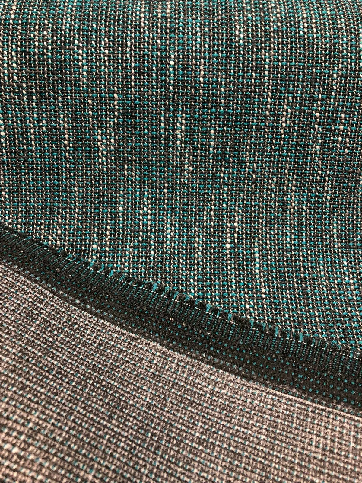 P Kaufmann Port Of Spain Teal Tweed Upholstery Fabric By The Yard