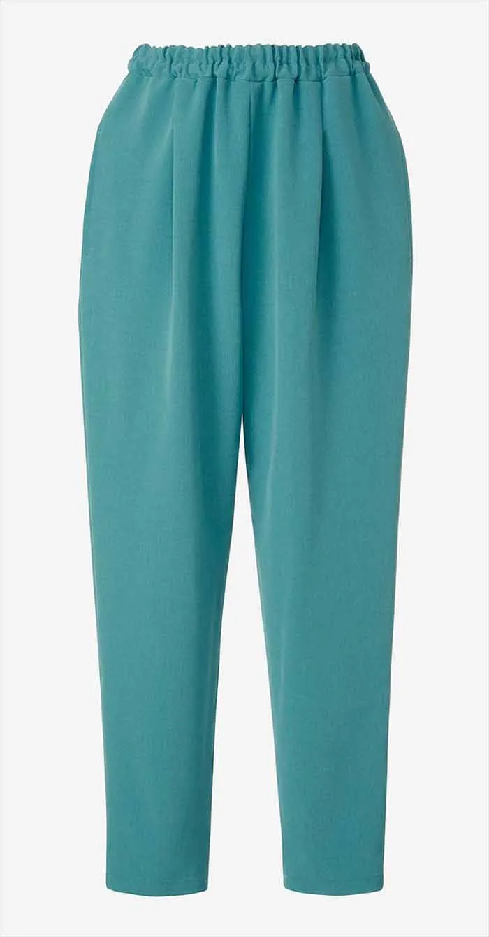 Pattern/pattern paper Tapered pants with elastic waistband