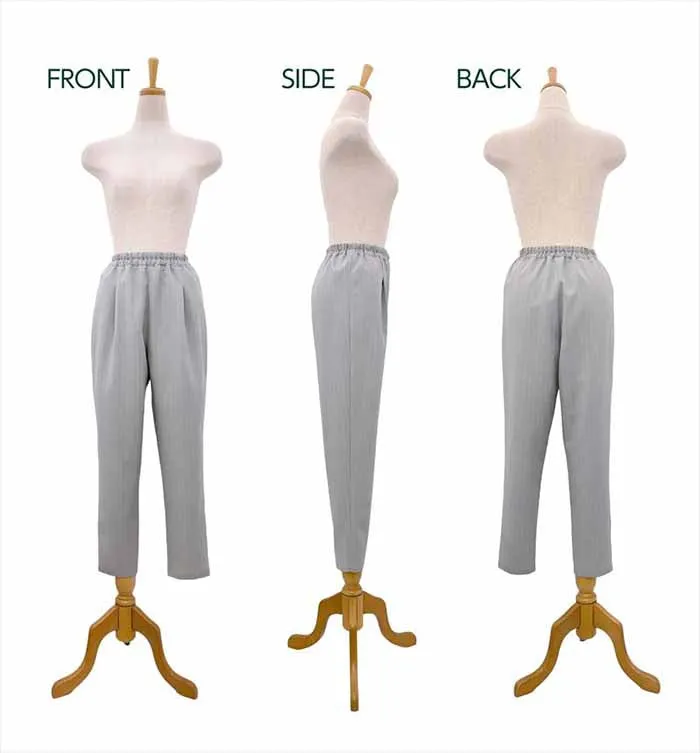 Pattern/pattern paper Tapered pants with elastic waistband