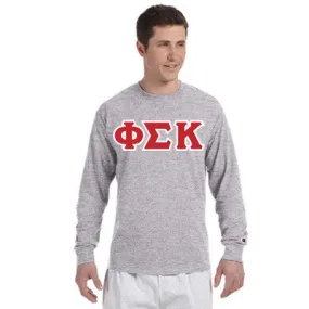 Phi Sigma Kappa Champion Long-Sleeve Tee - Champion CC8C - TWILL