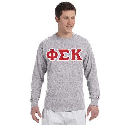 Phi Sigma Kappa Champion Long-Sleeve Tee - Champion CC8C - TWILL