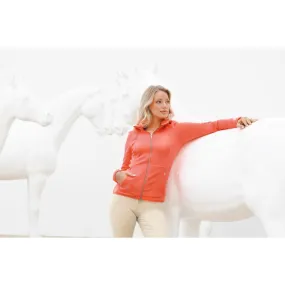 Pikeur Ladies Fleece Jacket Velvet Coral Red
