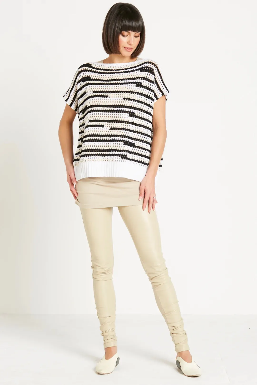 Pima Cotton Pot Holder Boatneck Sweater