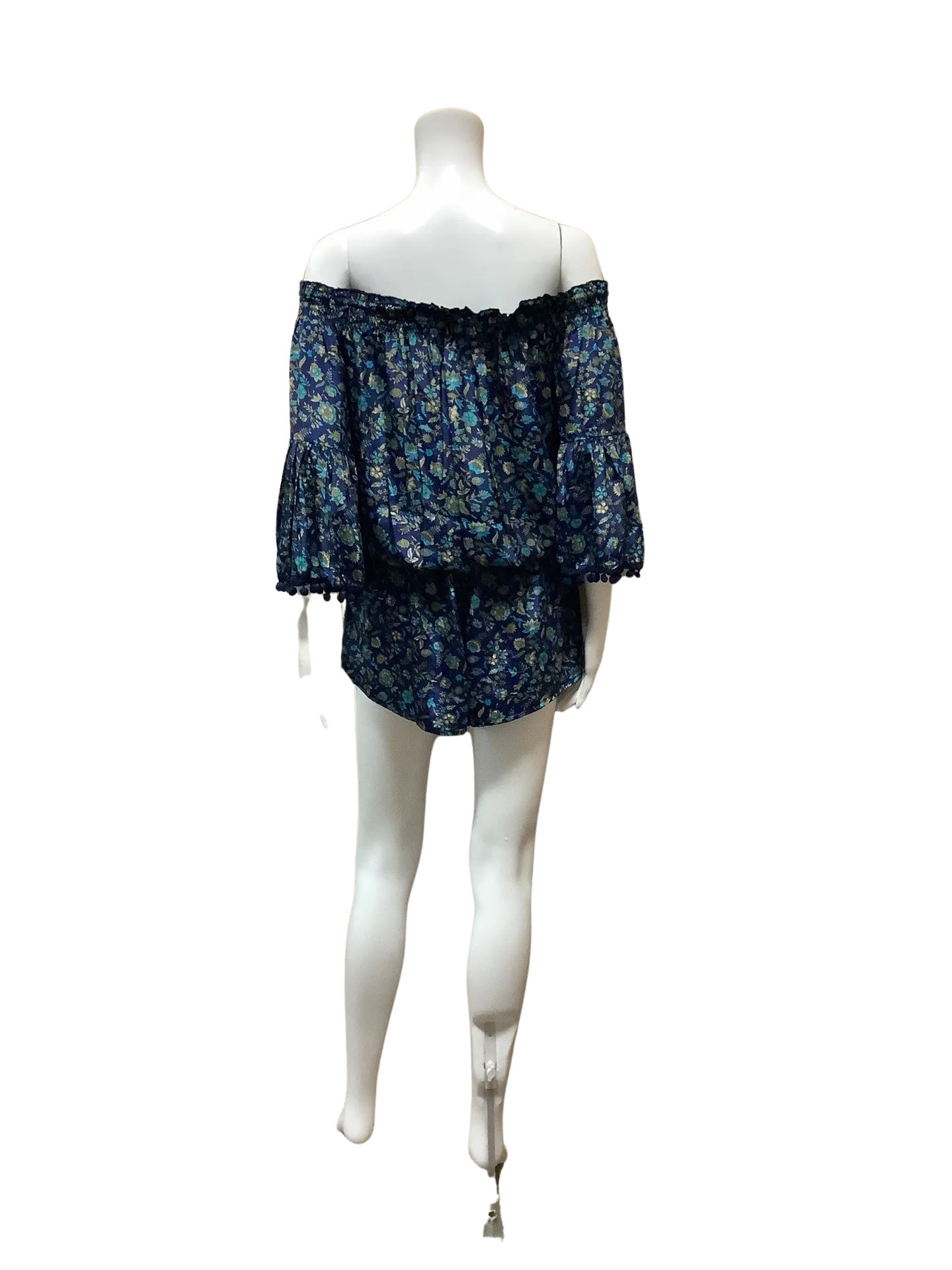 Raga Women's Romper Blur Floral 3/4 Length Sleeve Size: S