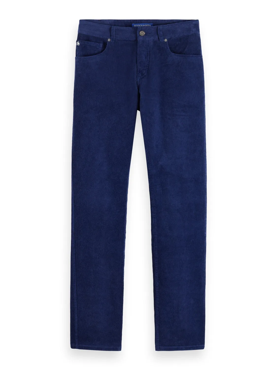 Ralston Slim Fit Corduroy Pants in Ink Blue