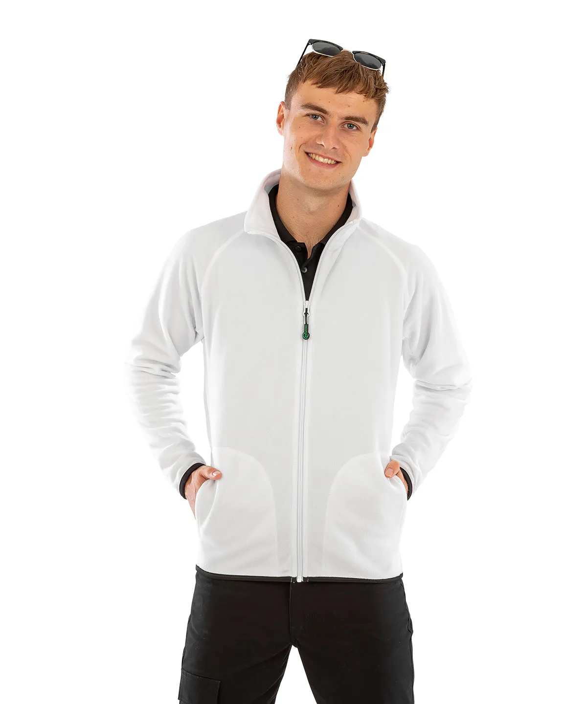 Recycled microfleece jacket | Forest Green