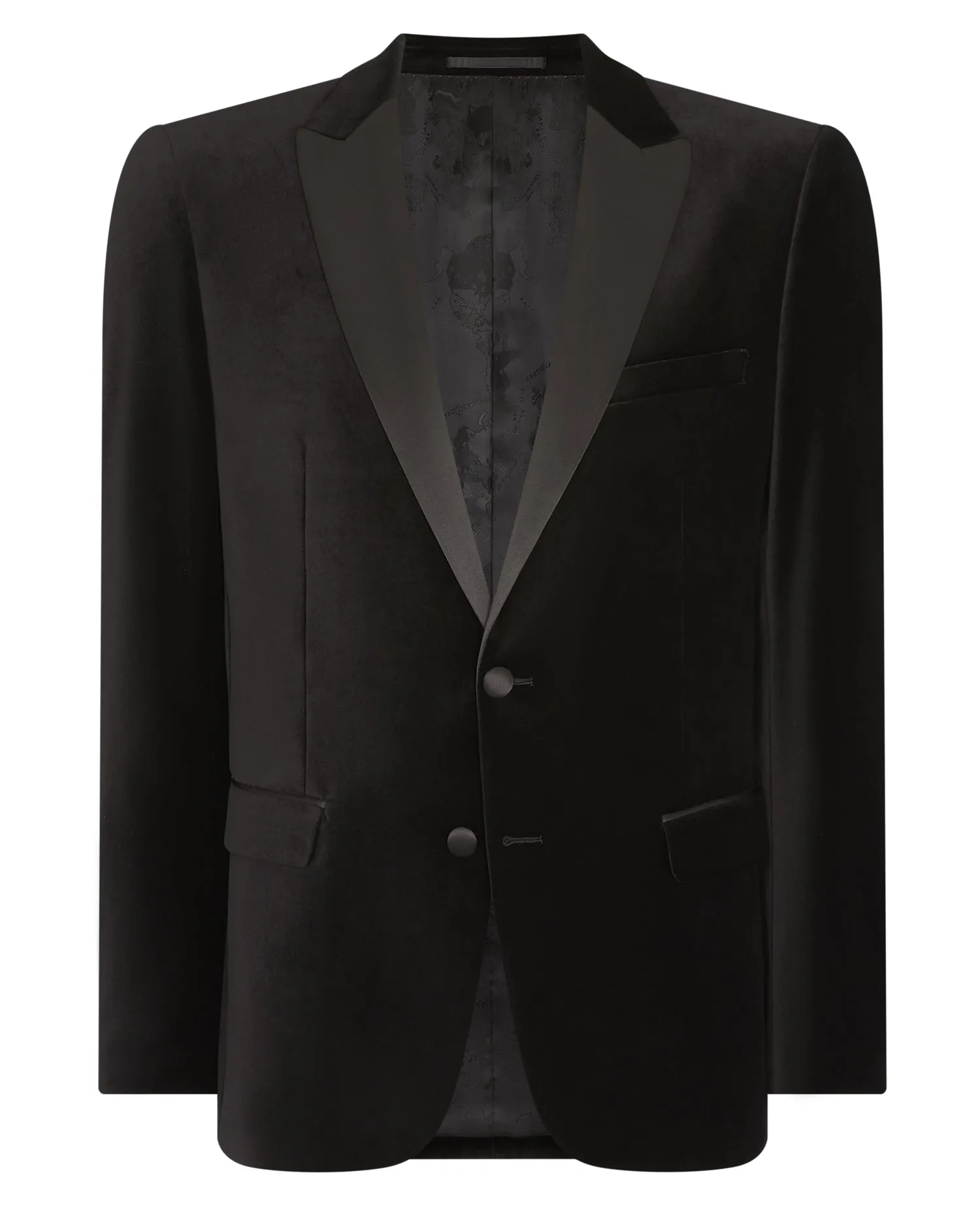 Remus Uomo Monti Slim Fit Tuxedo Jacket - Black