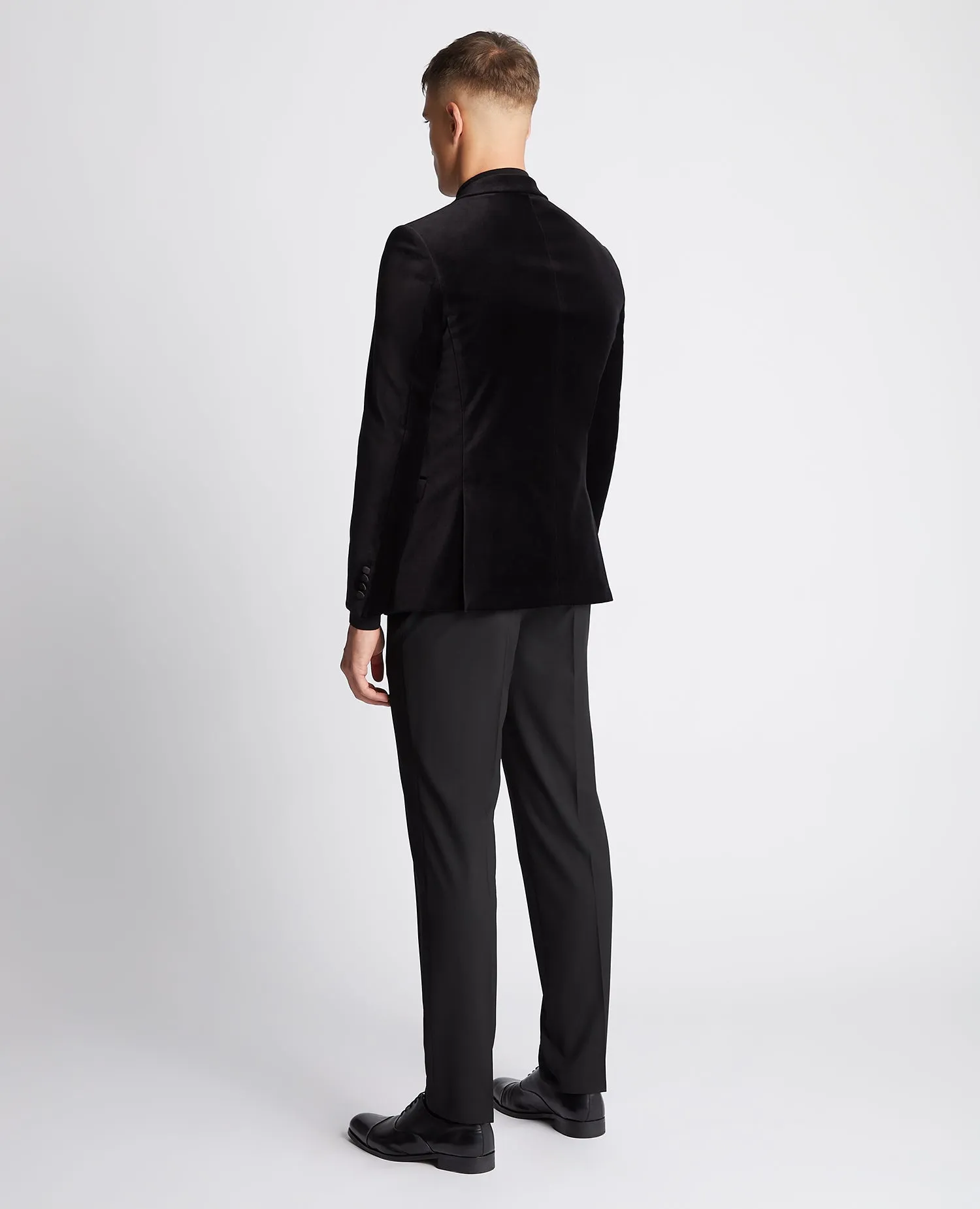 Remus Uomo Monti Slim Fit Tuxedo Jacket - Black