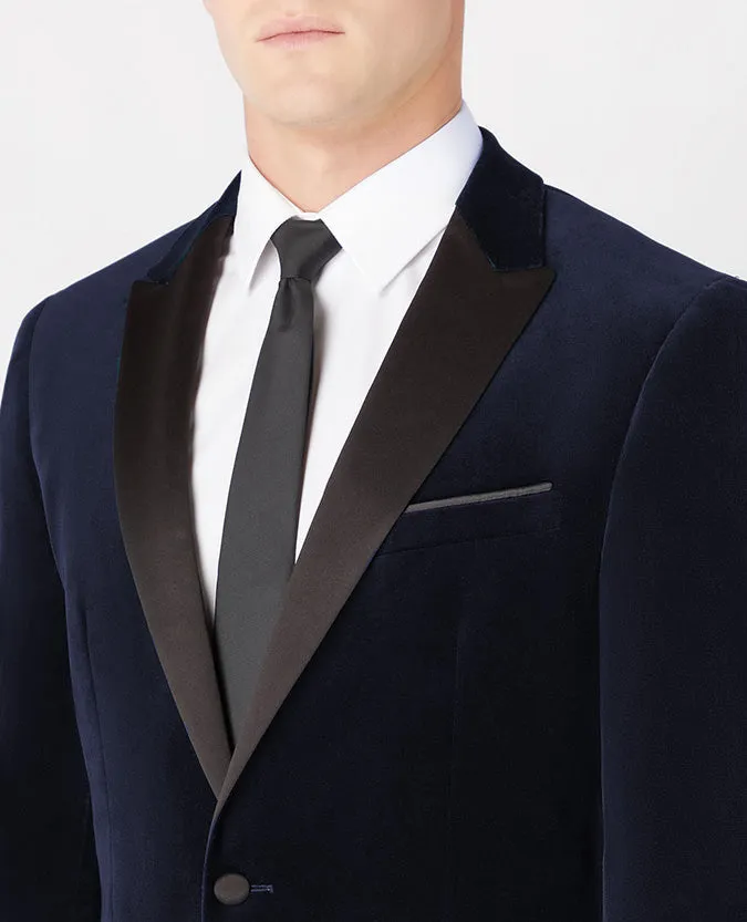 Remus Uomo Monti Slim Fit Tuxedo Jacket - Navy