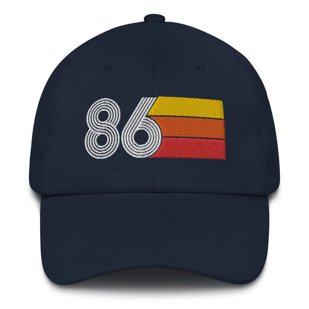 Retro Tri-Line 1986 Baseball Dad Hat
